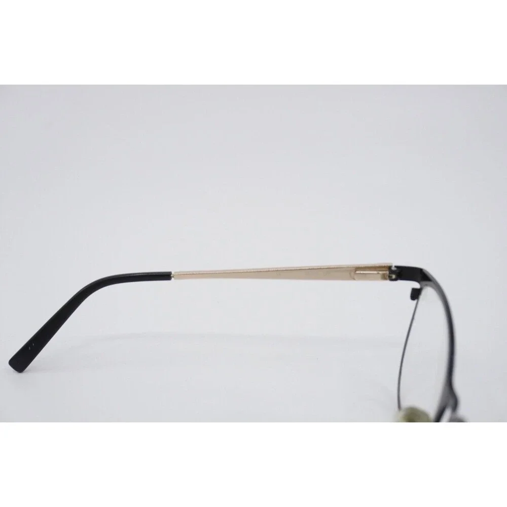 Vtg Oscar de la Renta OSL 969 Eyeglasses Frame Semi Matte Black Gold 53-15-135